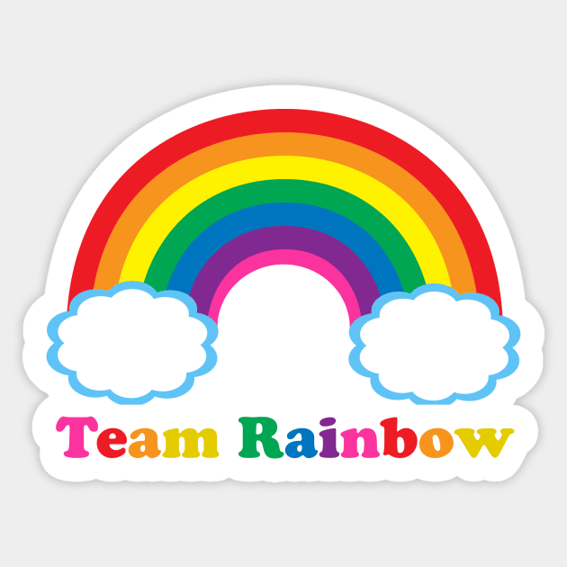 Team Rainbow Sticker by epiclovedesigns